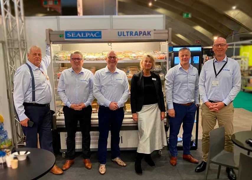 Sales team at Ultrapak. From the left: Peter Roorda, Christophe Devillé, Frank Benus, Marjan Smit, Andres Vos, and Vincent van Westen.
