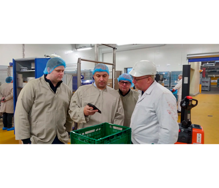 visiting a food production site