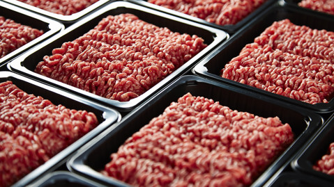 trays of meat